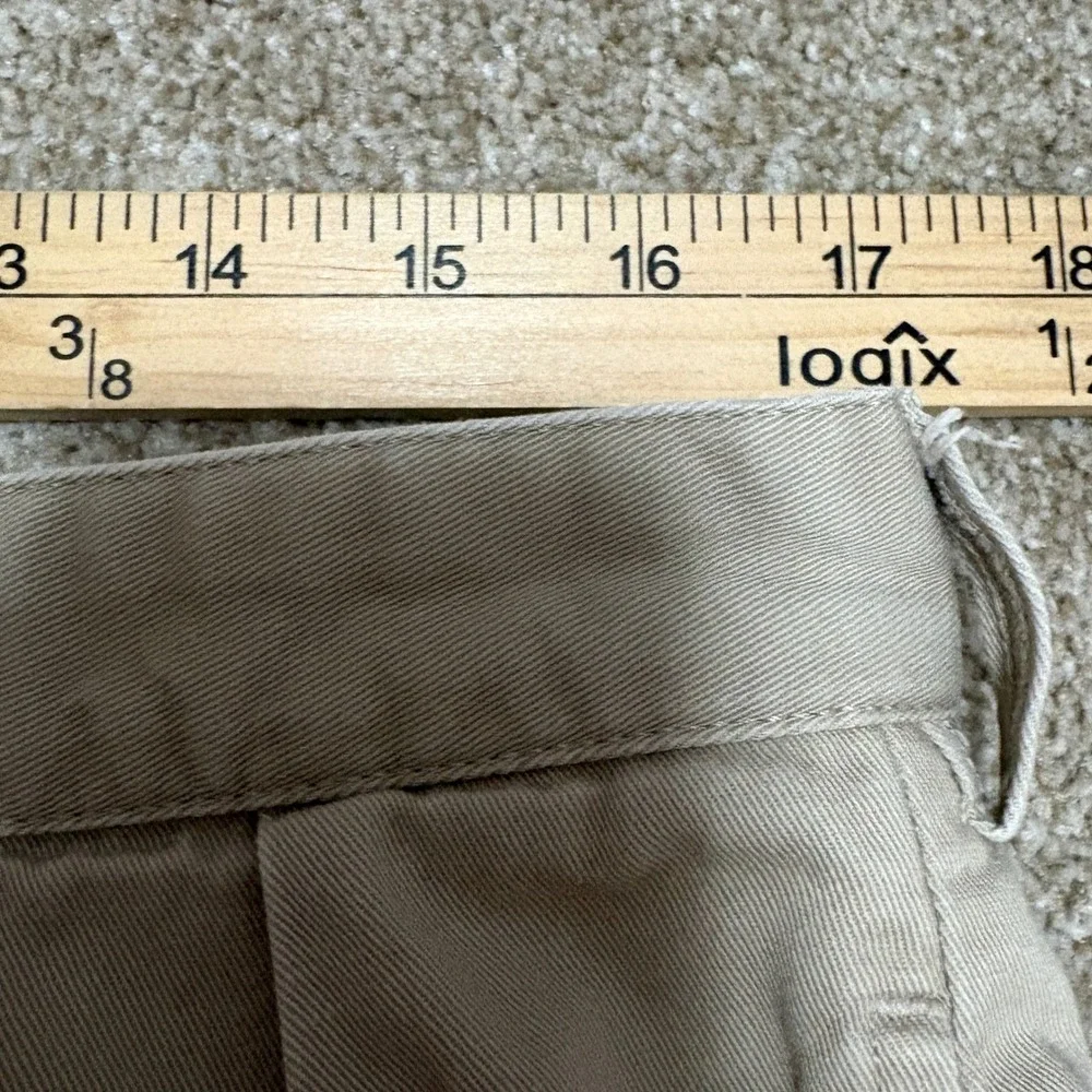 Polo Ralph Lauren Mens 36 Chino Shorts Tan Pleated Cotton Twill Khaki Classic